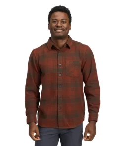 Chemise Homme M PROJECT FLANNEL Basalt-Iron Red Plaid BLACK DIAMOND