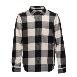 Chemise Homme M PROJECT LINED FLANNEL Black-Off White Plaid BLACK DIAMOND