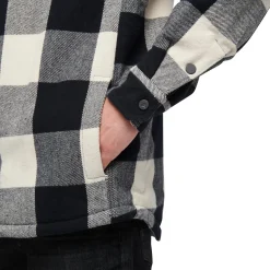 Chemise Homme M PROJECT LINED FLANNEL Black-Off White Plaid BLACK DIAMOND