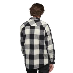 Chemise Homme M PROJECT LINED FLANNEL Black-Off White Plaid BLACK DIAMOND