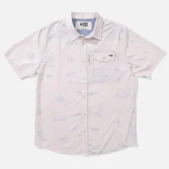 CHEMISE MANCHES COURTES HELMSMAN UV BUTTON UP OYSTER SALTY CREW