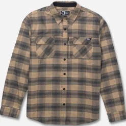 CHEMISE TISSÉE SALTY CREW FATHOM HOMME COULEUR KHAKI | SALTY CREW