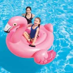 CHEVAUCHABLE FLAMANT ROSE PM INTEX