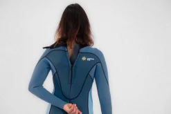 Combinaison de longe-côte Double Zip 3/2 mm femme Watershades Blue MELLOW SEA SEAFLOW