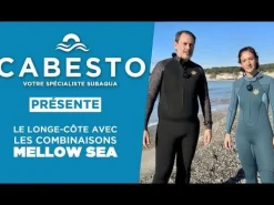 Combinaison de longe-côte double zip 3/2 mm femme Noir/Astral Sun ANFIBI by MELLOW SEA