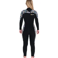 Combinaison de longe-côte double zip 4/3 mm femme Floral MELLOW SEA ANFIBI