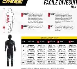Combinaison de plongée homme FACILE 5 mm CRESSI SUB