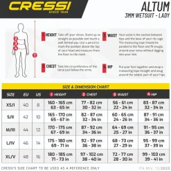Combinaison de plongée shorty ALTUM femme 3 mm CRESSI SUB