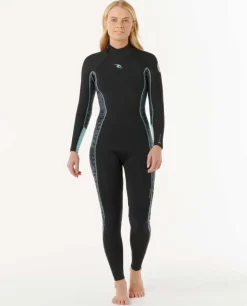 Combinaison de surf femme DAWN PATROL warmth 4/3 mm zip dorsal mint RIP CURL