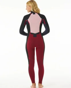 Combinaison de surf femme DAWN PATROL warmth 3/2 mm back zip prune RIP CURL