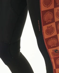 Combinaison de surf femme DAWN PATROL warmth 4/3 mm zip dorsal rust RIP CURL