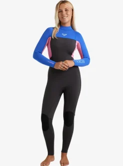 Combinaison de surf femme PROLOGUE+ GBS 5/4 mm zip dorsal cobalt ROXY