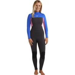 Combinaison de surf femme PROLOGUE+ GBS 5/4 mm zip dorsal cobalt ROXY