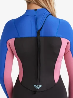 Combinaison de surf femme PROLOGUE+ GBS 5/4 mm zip dorsal cobalt ROXY