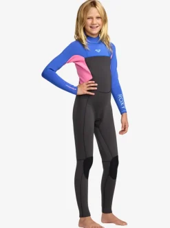 Combinaison de surf fille PROLOGUE+ 3/2 mm zip dorsal cobalt ROXY