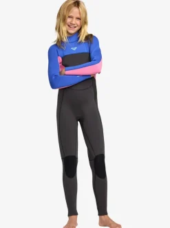 Combinaison de surf fille PROLOGUE+ 3/2 mm zip dorsal cobalt ROXY