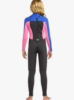 Combinaison de surf fille PROLOGUE+ 4/3 mm zip dorsal cobalt ROXY