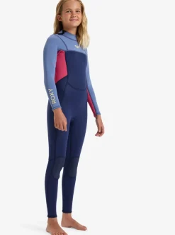COMBINAISON DE SURF FILLE PROLOGUE DARK 3/2 DENIM BACK ZIP ROXY