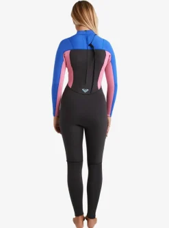Combinaison de surf fille PROLOGUE+ 3/2 mm zip dorsal cobalt ROXY