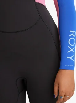 Combinaison de surf fille PROLOGUE+ 3/2 mm zip dorsal cobalt ROXY