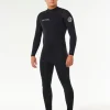 Combinaison de surf homme TRAD 3/2 mm zip poitrine noir RIP CURL