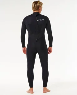 Combinaison de surf homme TRAD 3/2 mm zip poitrine noir RIP CURL