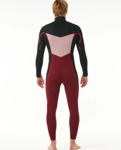 Combinaison de surf homme DAWN PATROL WARMTH 3/2 mm zip poitrine noir RIP CURL