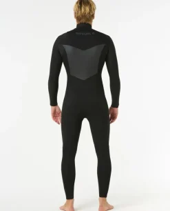 Combinaison de surf homme DAWN PATROL WARMTH 3/2 mm zip poitrine noir RIP CURL