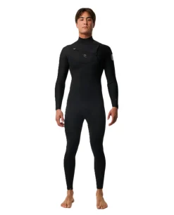Combinaison de surf homme DAWN PATROL WARMTH 3/2 mm zip poitrine noir RIP CURL
