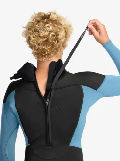 Combinaison de surf homme PROLOGUE+ 3/2 mm zip dorsal Cloud Blue QUIKSILVER