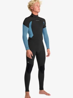 Combinaison de surf homme PROLOGUE+ 3/2 mm zip dorsal Cloud Blue QUIKSILVER