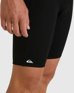 Combinaison de surf shorty manches courtes homme PROLOGUE noir 2/2 mm QUIKSILVER