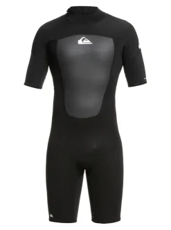 Combinaison de surf shorty manches courtes homme PROLOGUE noir 2/2 mm QUIKSILVER