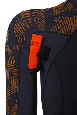 Combinaison longe côte intégrale femme double Zip 4/3 mm leaf palm OCEAN STEP