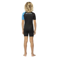 Combinaison shorty junior AQUATIC zip frontal bleu 2 mm SALVIMAR