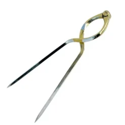 Compas pointes sèches laiton - compas forme lyre longueur 20 cm