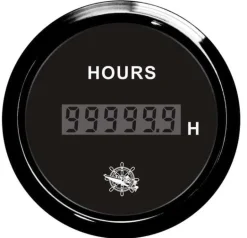 Compte-heures numérique blanc/polie