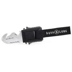 Couteau de plongée sous-marine lame bisautée MICRO SQUEEZE 10 cm AQUALUNG