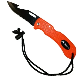 Couteau de plongée sous-marine PLIANT BC KNIFE orange AQUATYS