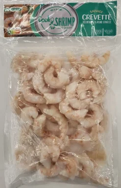 CREVETTES BLANCHIES DECORTIQUEES SAUVAGES 40/60P 300G SEABLUE