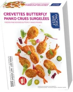CREVETTES BUTTERFLY PANKO 500G PACIFIC WEST FOODS