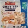 CREVETTES CUITES SEMI DECORTIQUEES ASC 28/33P 250G GEL PECHE