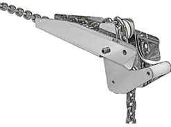 Davier à bascule en acier inox poli - léger et compact