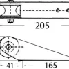 Davier pour petites embarcations 205 mm