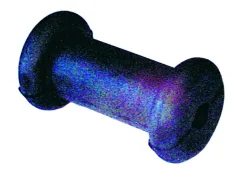 Diabolo L130 x ø70-40mm - alésage ø22mm - noir