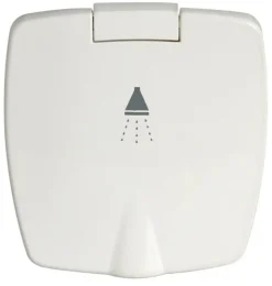 Douche Boris finition blanche tuyau PVC 2.5 m