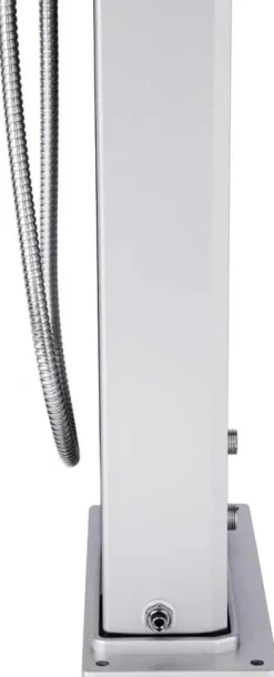 Douche hybride dada 37 l - gris/habillage bois + rince pieds