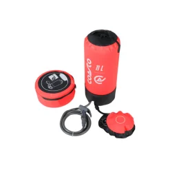 Douche solaire à pression 11 litres rouge COASTO