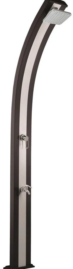 DOUCHE SOLAIRE ALU SPRING ANTH/INOX 30L + RINCE PIEDS
