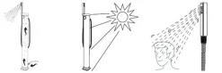DOUCHE SOLAIRE BASSE NOIRE EPAI